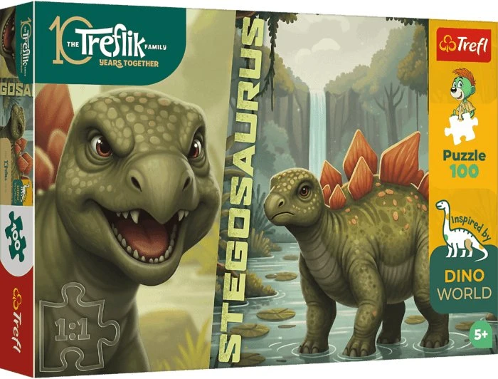 Trefl Dėlionė 100 InspiredByDinoWorld Stegosaurus 16581