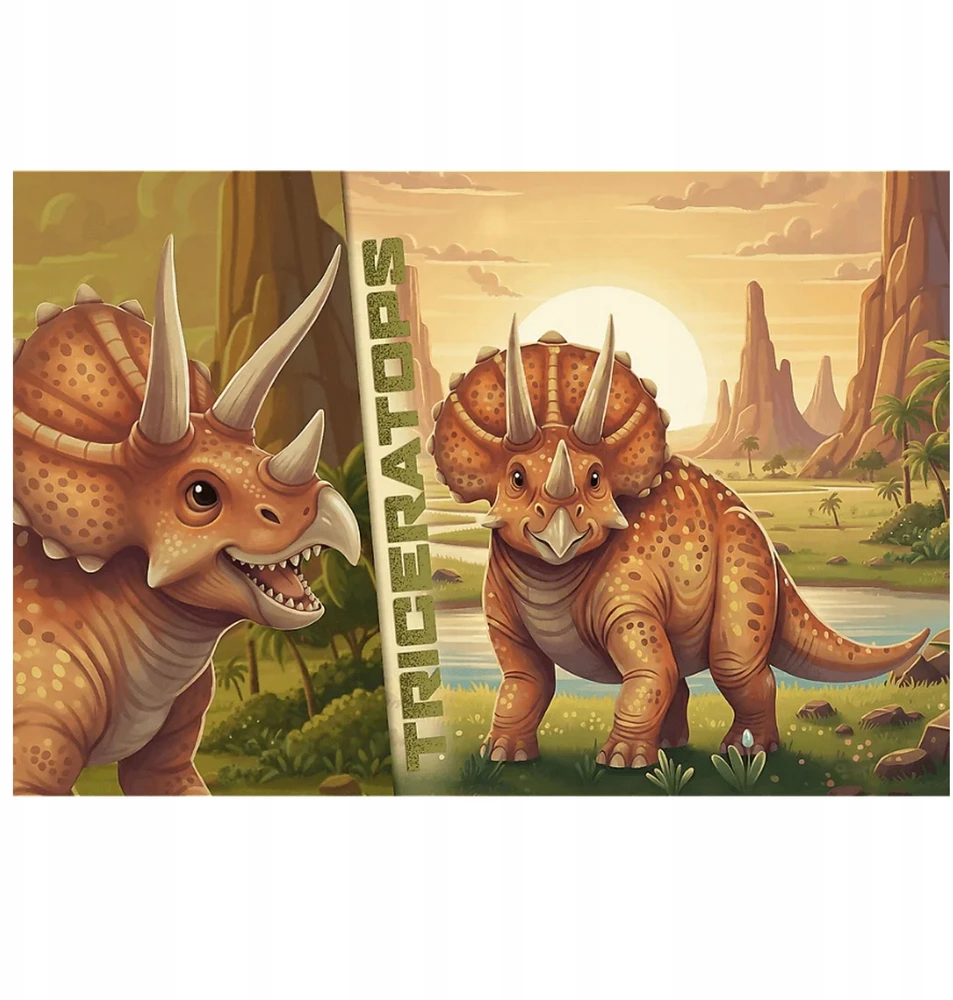 Trefl Dėlionė 100 InspiredByDinoWorld Triceratops 16580