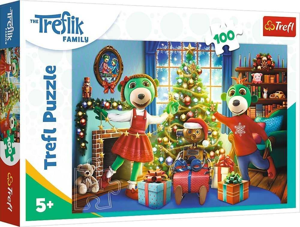 Trefl dėlionė 100 vnt. - Treflikų Kalėdos