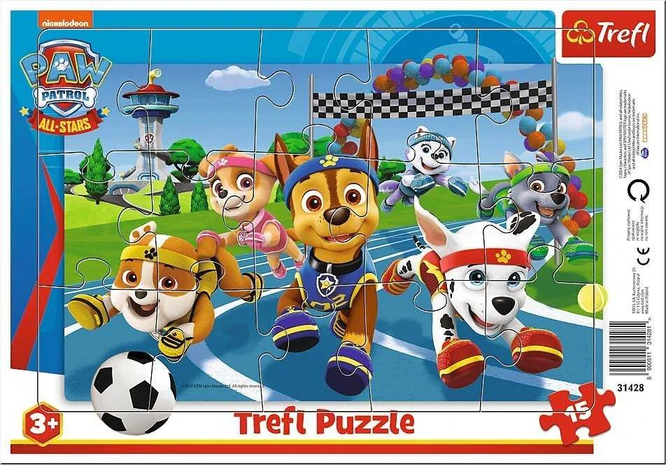 Trefl Dėlionė 15 vnt. - Šunyčiai patruliai (PAW Patrol)