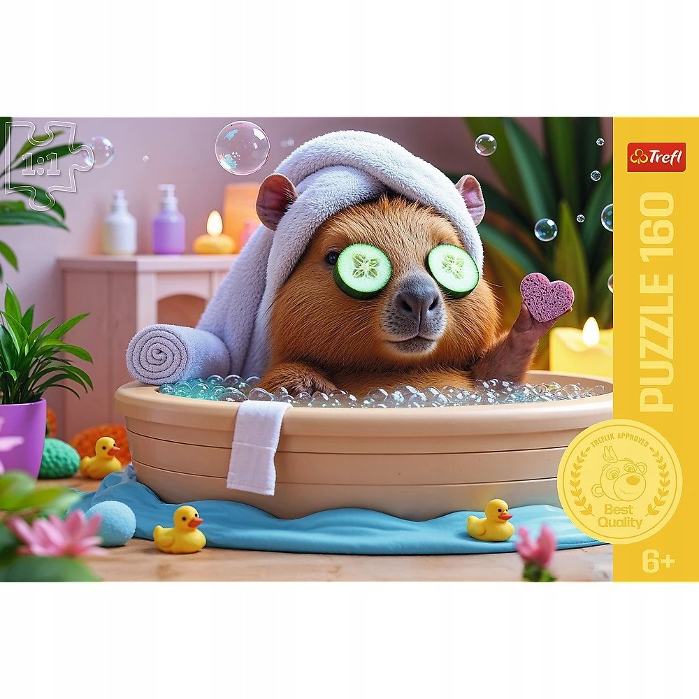 Trefl Dėlionė 160 vnt. - Kapibara SPA centre