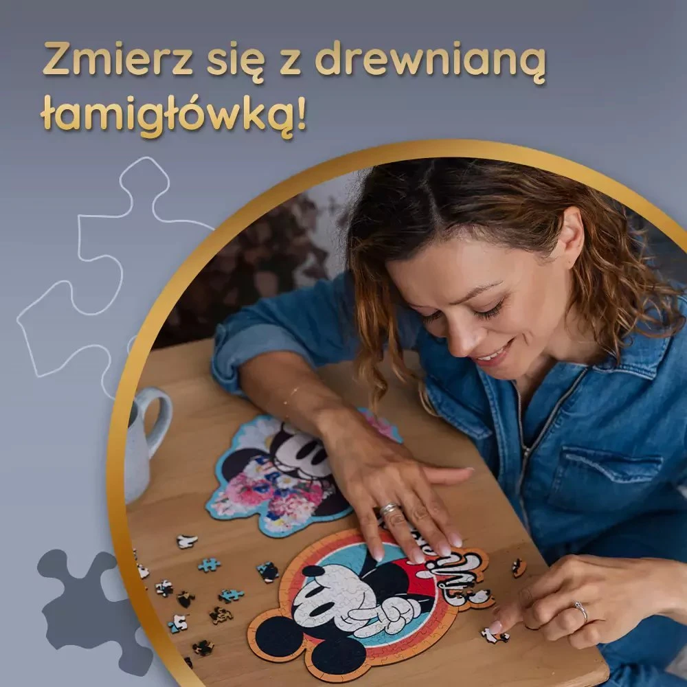 Trefl Medinė dėlionė 160 vnt. - Peliukas Mikis