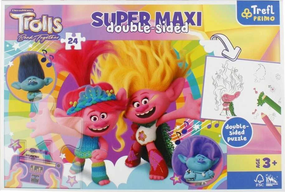 TROLLS TREFL Super maxi dėlionė, 24 det.