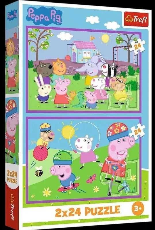 Trefl Dėlionė 2x24 vnt. - Peppa pig