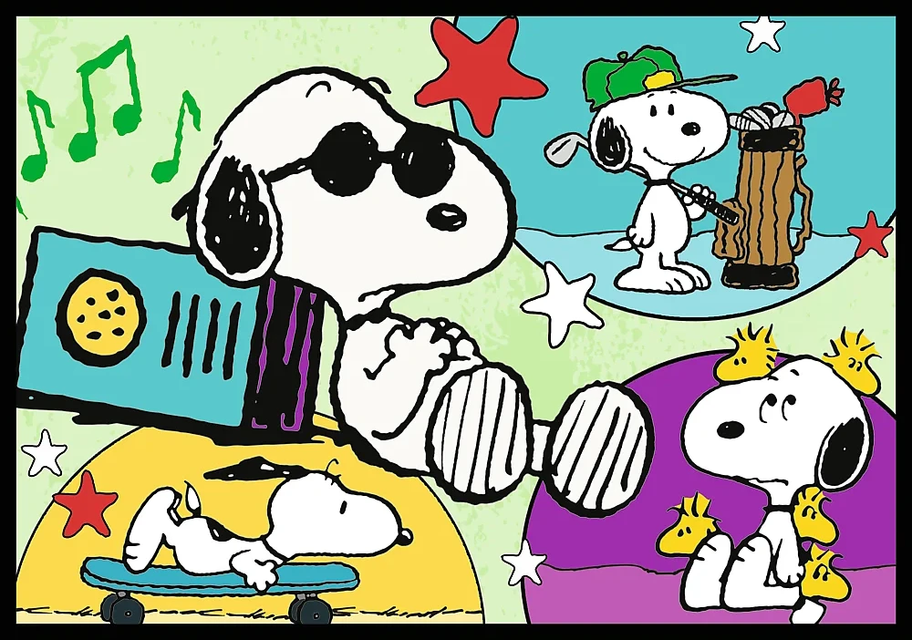 Trefl Dėlionė 4x250 vnt. - „Peanuts“