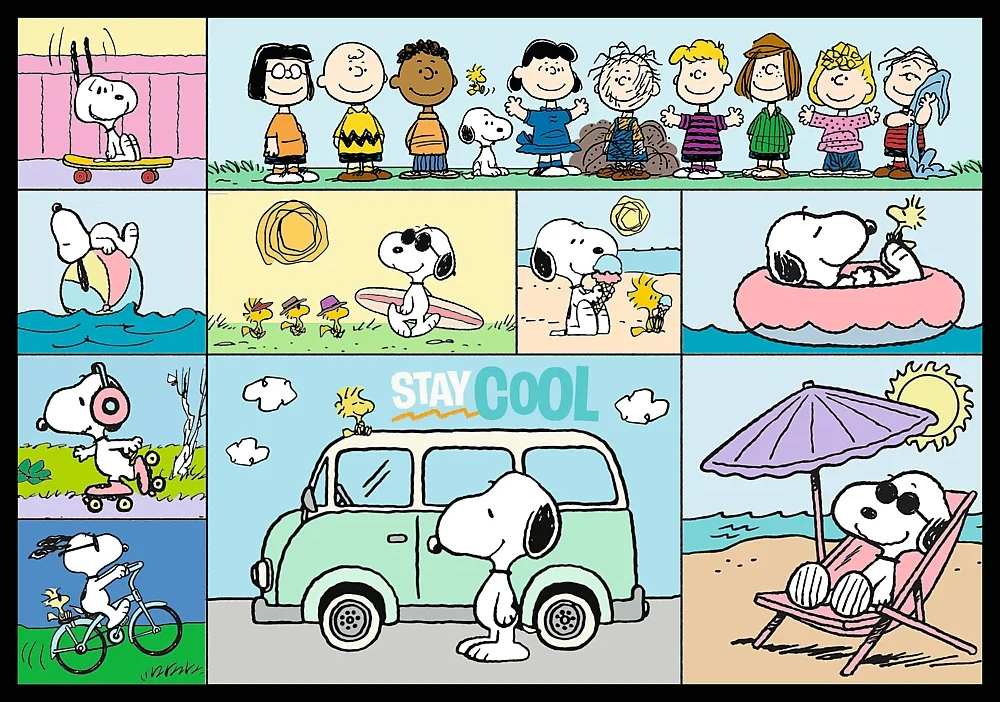 Trefl Dėlionė 4x250 vnt. - „Peanuts“