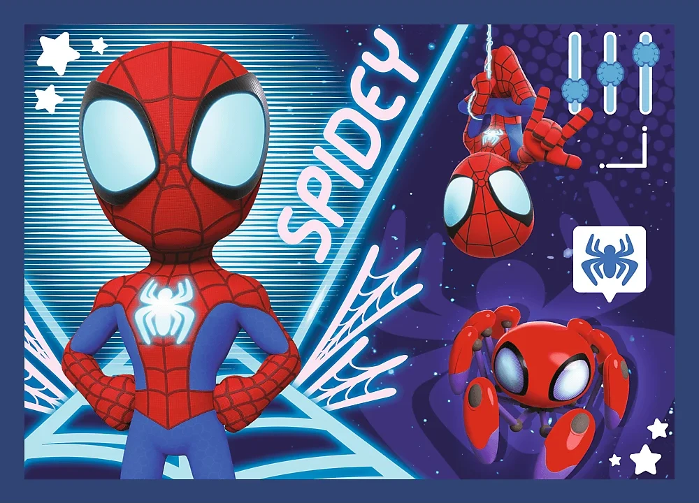Trefl Dėlionė 4x88 vnt. - Spidey ir draugai + kolekcinis plakatas