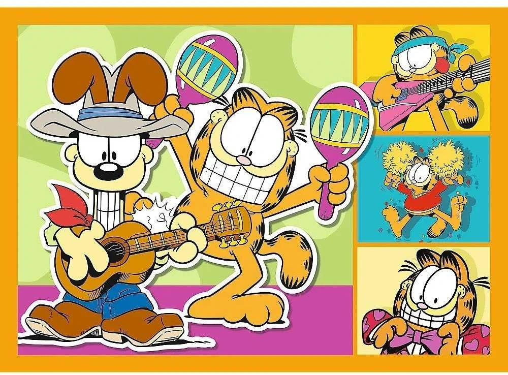 Dėlionė TREFL GARFIELD 4 dėlionių rinkinys