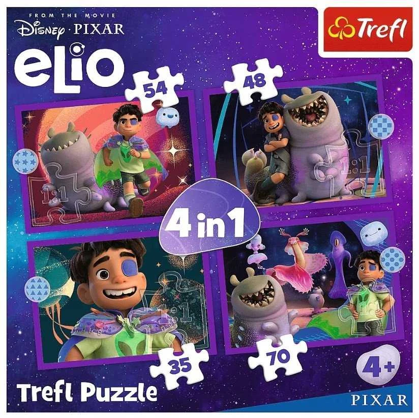 Dėlionė TREFL DISNEY ELIO 4 dėlionių rinkinys