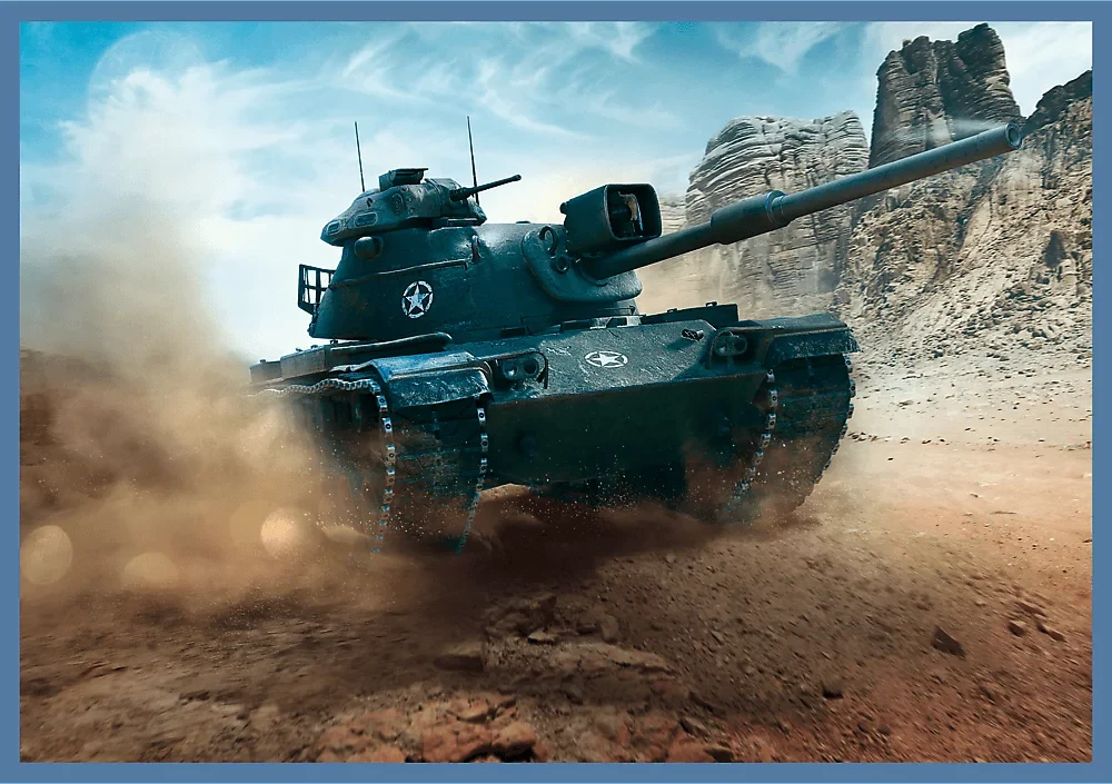 Trefl Dėlionė 4x250 vnt. - Didysis tankų mūšis