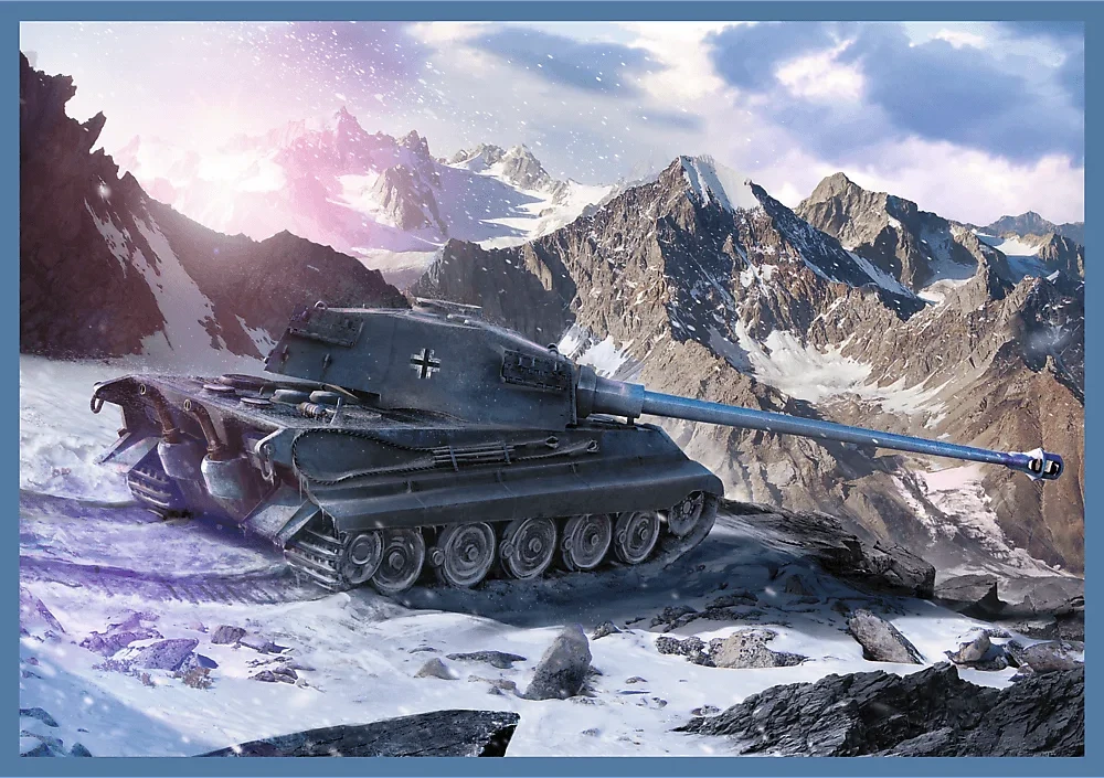 Trefl Dėlionė 4x250 vnt. - Didysis tankų mūšis