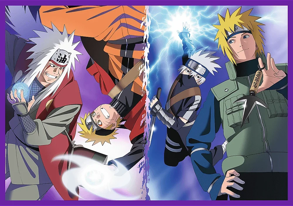Trefl dėlionė 4x250 vnt. - Naruto