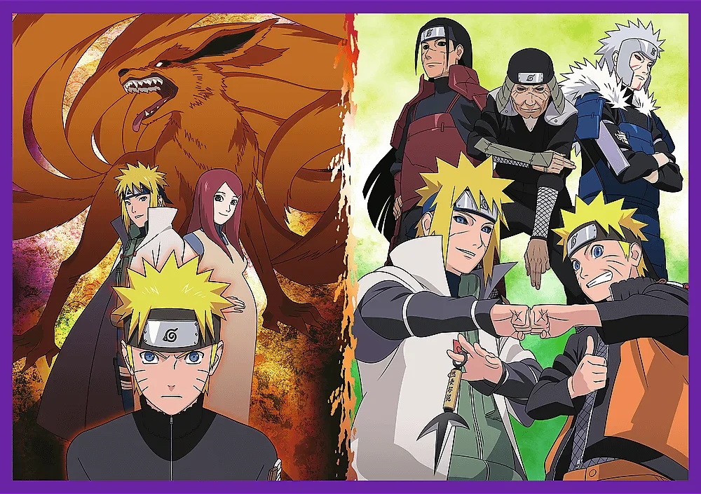 Trefl dėlionė 4x250 vnt. - Naruto