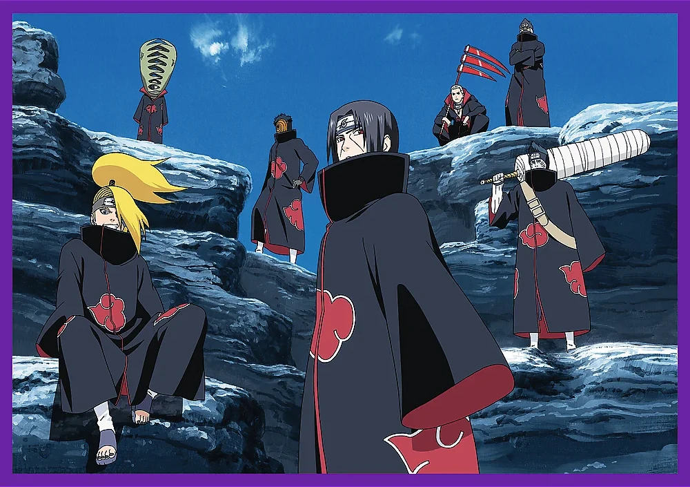 Trefl dėlionė 4x250 vnt. - Naruto