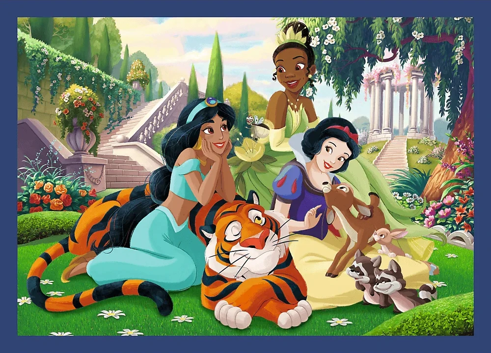 Trefl Dėlionė 4x88 vnt. - Disney princesės + kolekcinis plakatas