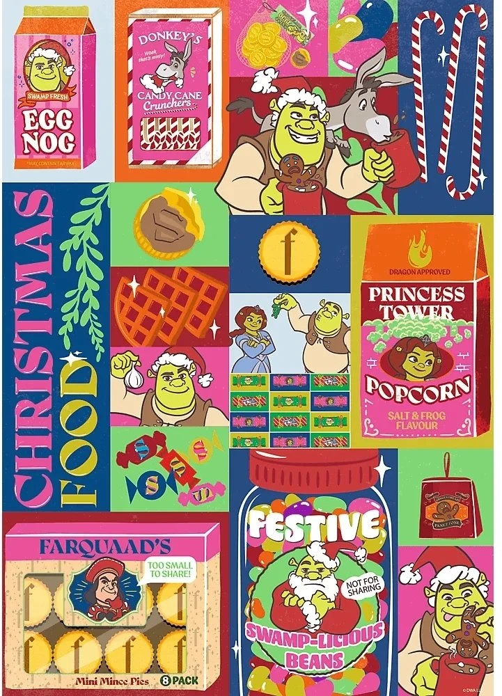 Trefl Dėlionė 1000 XMAS PremPlus Święta ze Shrekiem 12166