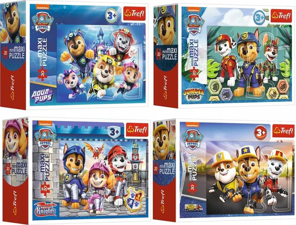 TREFL Mini Maxi dėlionė „Šuniukai-patruliai" 20 det.