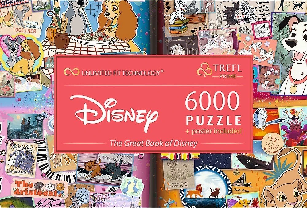 Trefl Dėlionė 6000 vnt. - Disney animacijos