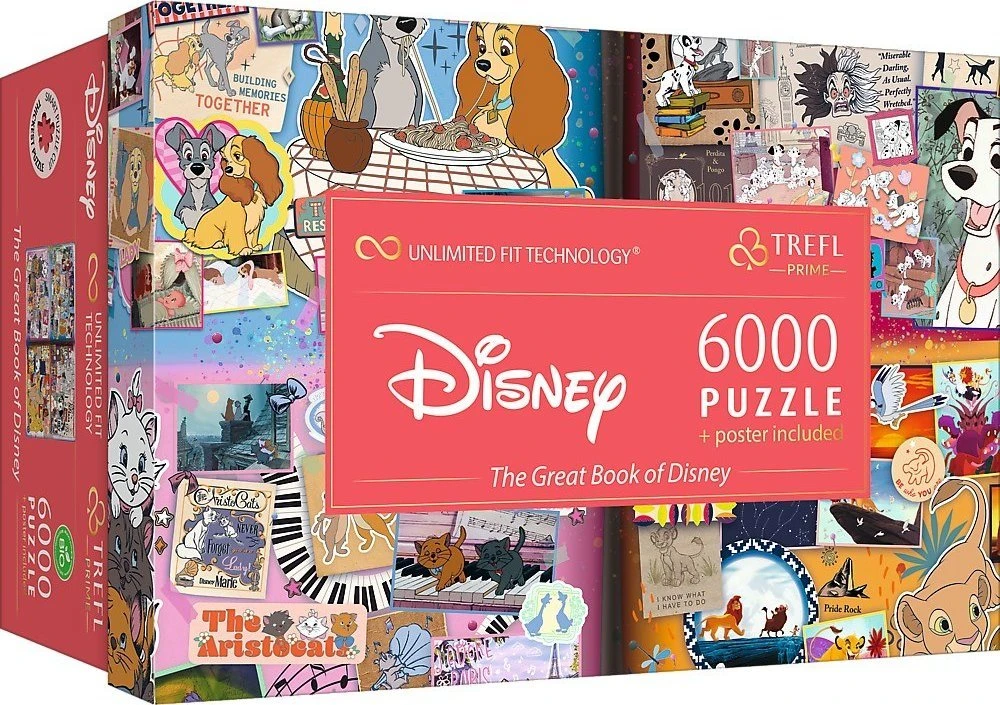Trefl Dėlionė 6000 vnt. - Disney animacijos