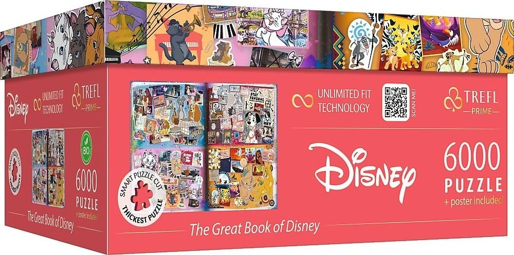 Trefl Dėlionė 6000 vnt. - Disney animacijos