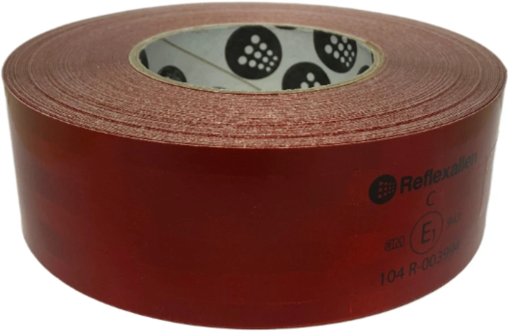 Trefl IWH Oznaczenie konturu ECE-104 raudona rolka 50mx50mm 097618 Oznaczenie konturu taśma odblaskowa raudona 1 vnt. (L x B) 50 m x 50 mm