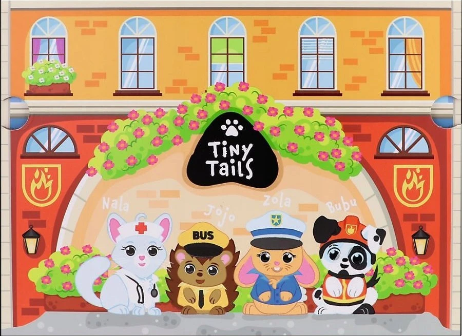 TREFL 61816 Medinis žaislas Magnetinė dėžutė - City Tiny Tails