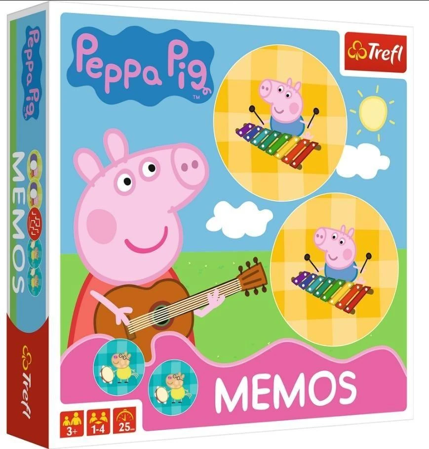 Trefl Stalo žaidimas Memo "Kiaulytė Pepa“