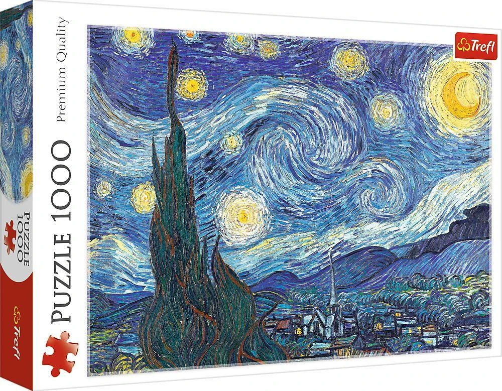 Trefl Dėlionė 1000 vnt. - Vincentas van Gogas: Žvaigždėta naktis aprašymas - Prekės nuotrauka