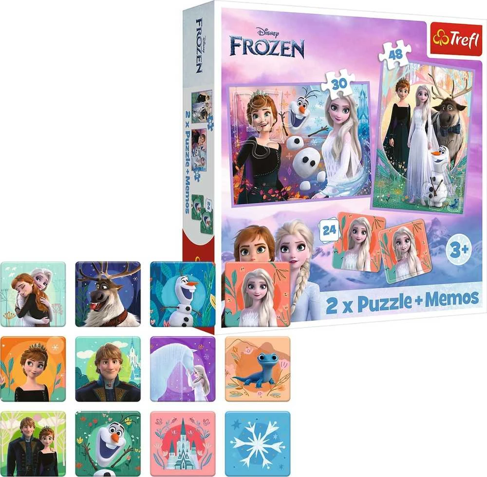 FROZEN TREFL 30+48 det. dėlionė-žaidimas „Ledo šalis 2“