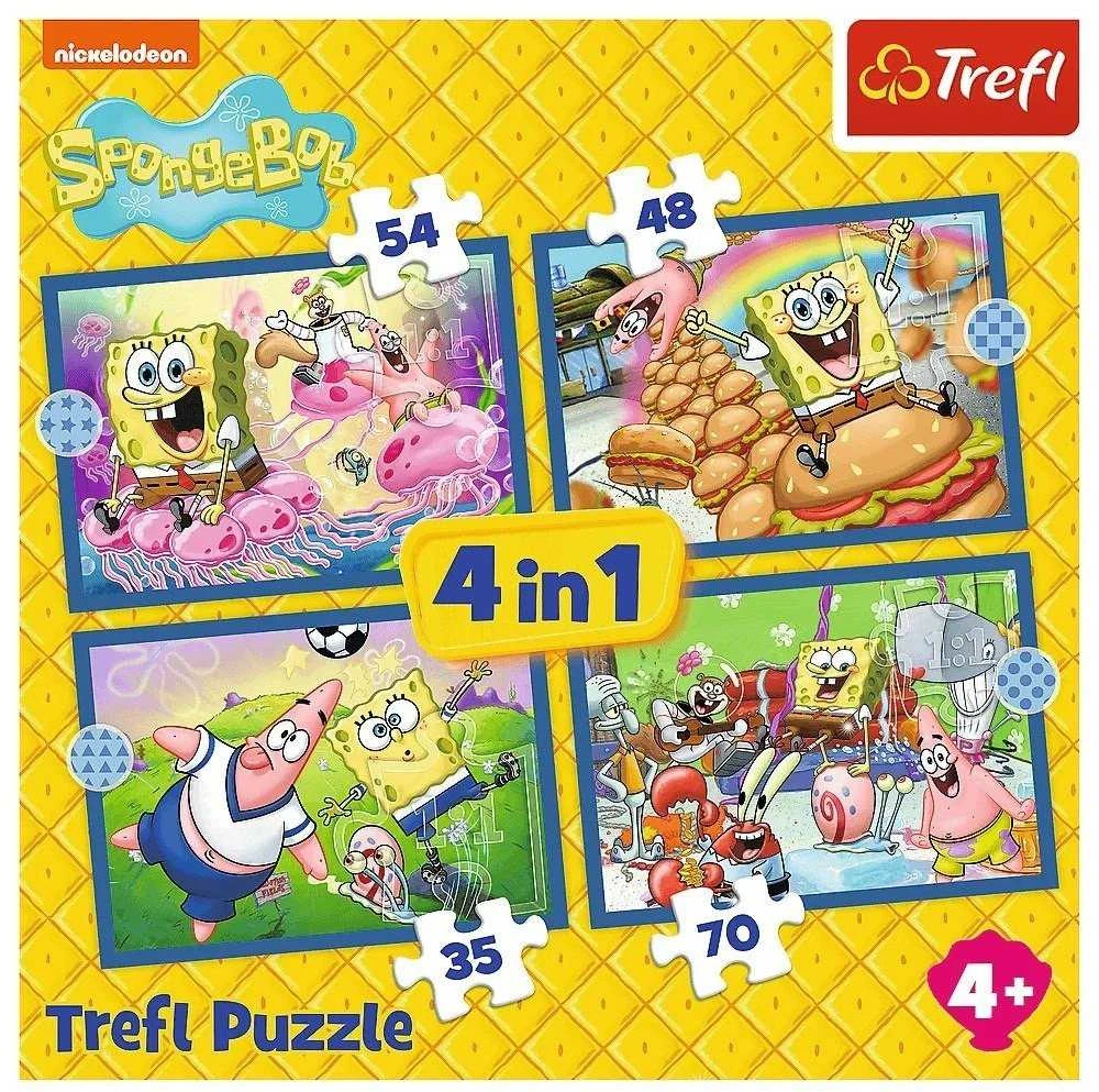 Dėlionė TREFL SPONGEBOB 4 dėlionių rinkinys