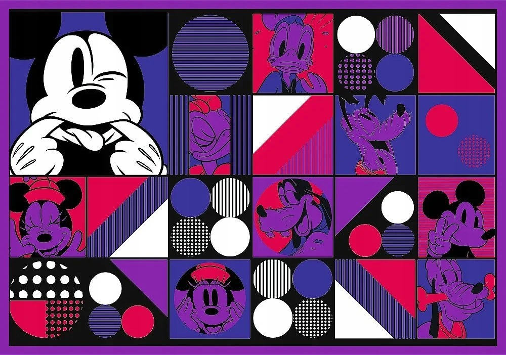Trefl Dėlionė 4x250 vnt. - Disney Peliukas Mikis