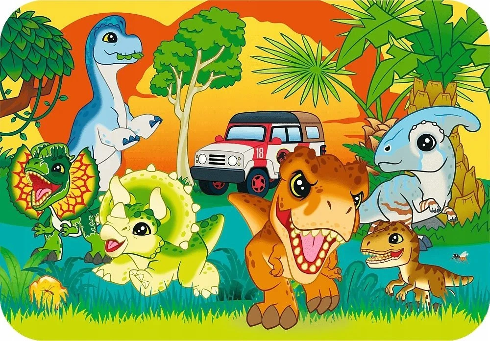 Dėlionė Trefl Puzzle mediniai Pažink dinozaurus 24 elementai (20276)