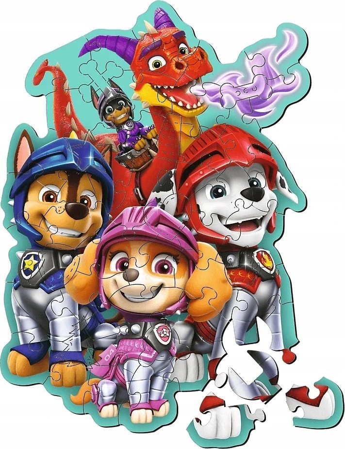 Trefl Medinė dėlionė 50 vnt. - Šunyčiai patruliai (PAW Patrol)