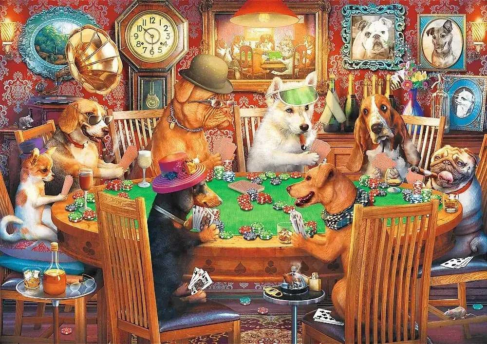 TREFL PUZZLES TREFL Dėlionė „Šunys“, 1000 det.