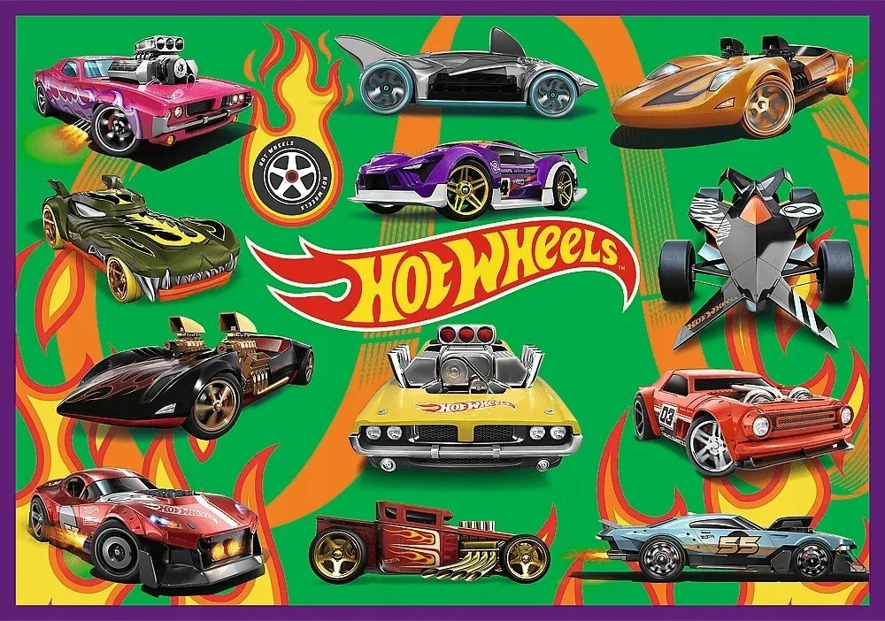 Trefl Dėlionė 4x250 vnt. - HotWheels