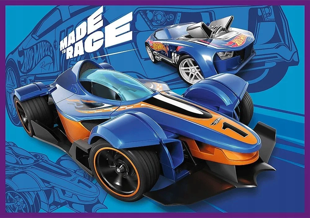 Trefl Dėlionė 4x250 vnt. - HotWheels