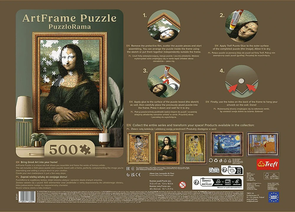 Trefl Dėlionė 500 vnt. - Mona Lisa