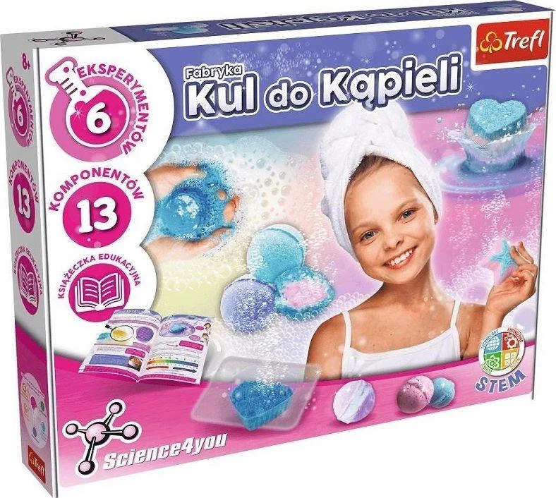 Rankdarbių rinkinys kvapnioms vonios burbulams gaminti Trefl