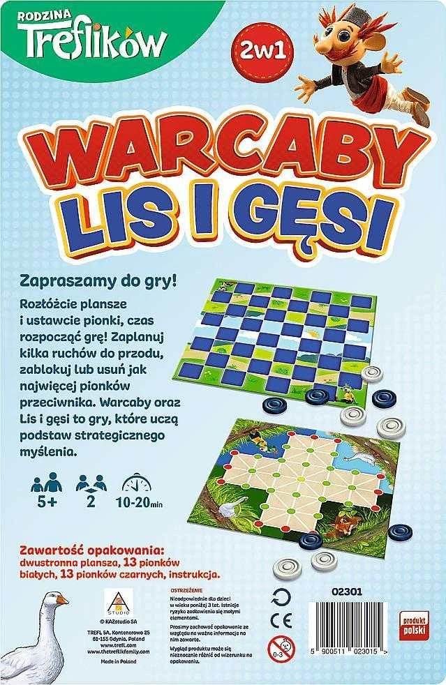 TREFL 02301 Šaškių žaidimas / Lapė ir žąsys - Treflik šeima