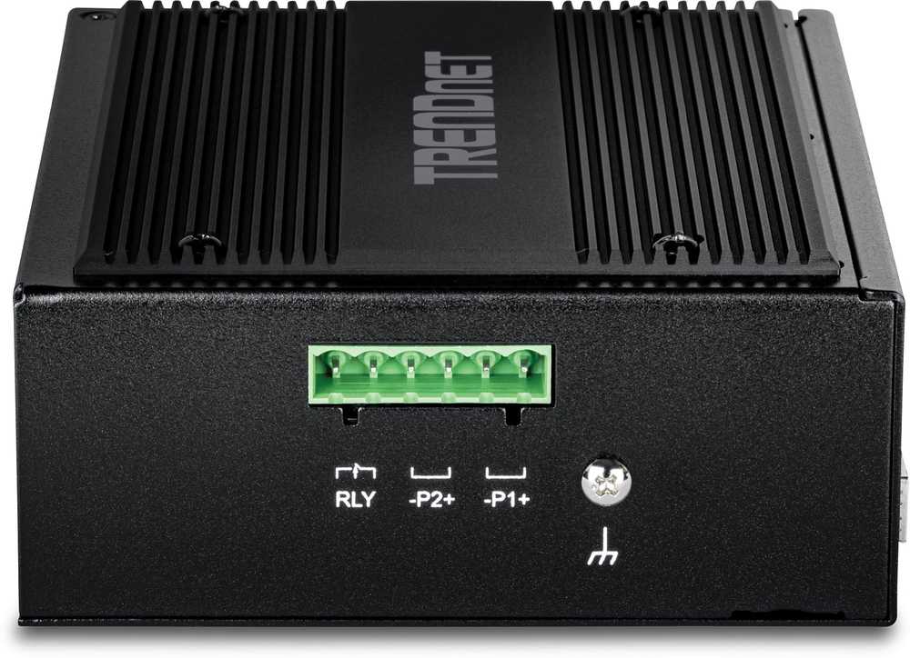 Šakotuvas TRENDnet 10 prievadų pramoninis gigabitas, 400 W PoE++ DIN bėgio komutatorius