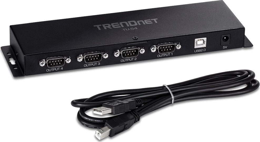 TRENDnet 4 prievadų USB į nuoseklųjį RS232