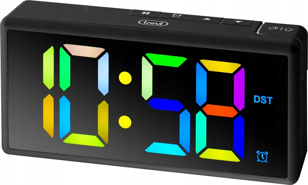 Trevi Laikrodis-budzik Trevi EC88600 rgb juodas
