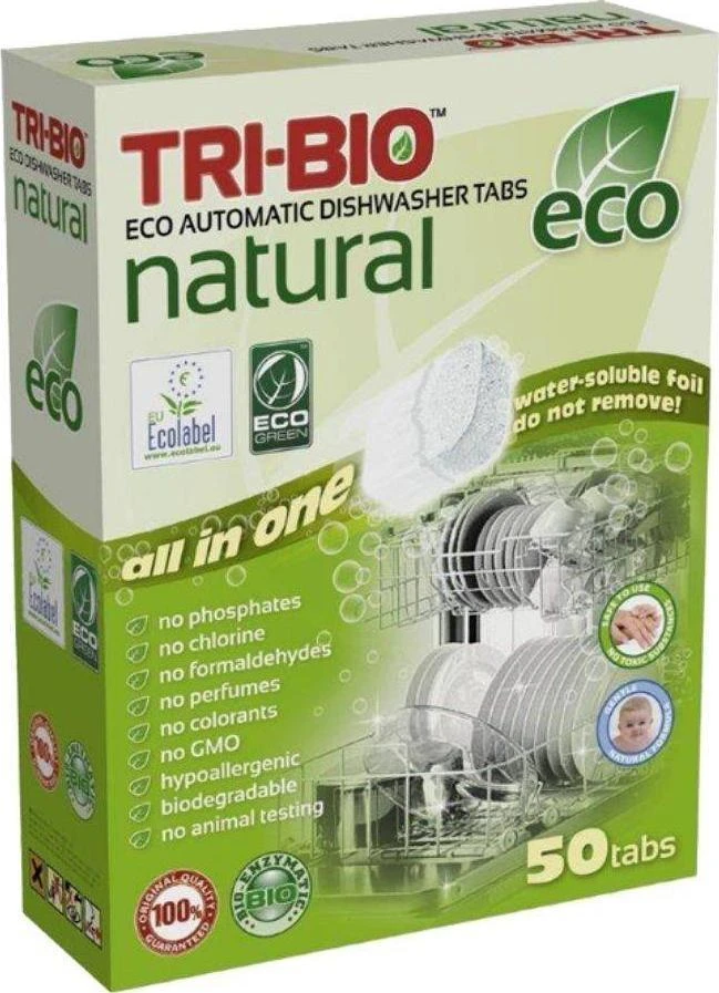 Indaplovių tabletės Tri-Bio, 50 vnt