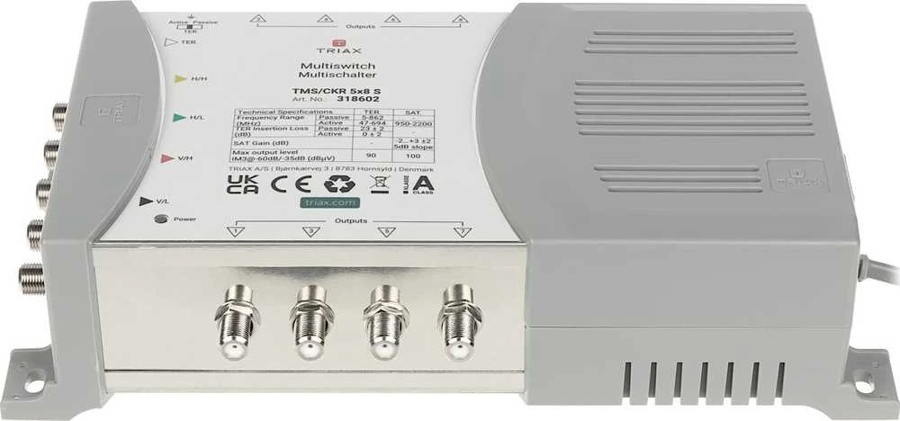 MULTISWITCH TMS-5/8S 5 WEJŚĆ / 8 WYJŚĆ TRIAX