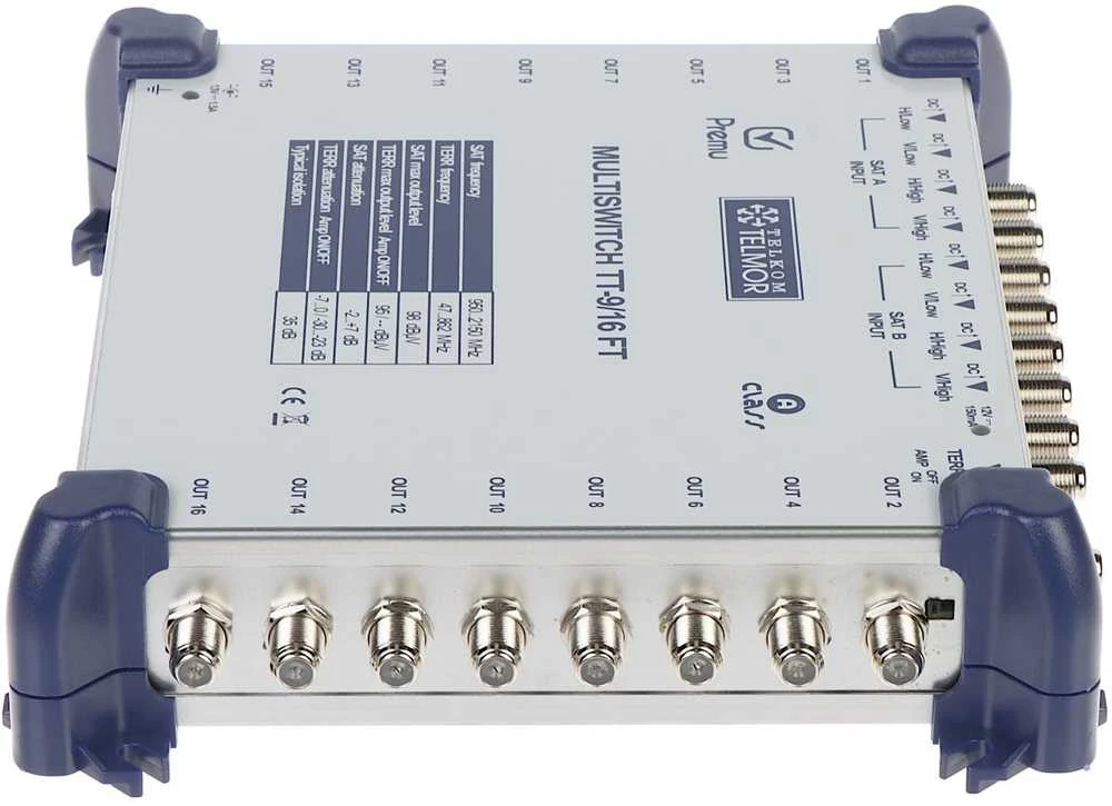 Triax MULTISWITCH TT-9/16-FT-PREMU 9 ĮVESTYS / 16 IŠĖJIMŲ PREMU TELMOR