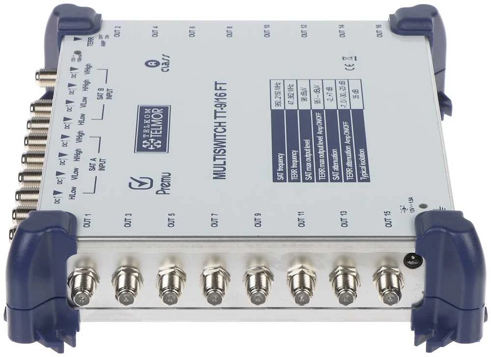 Triax MULTISWITCH TT-9/16-FT-PREMU 9 ĮVESTYS / 16 IŠĖJIMŲ PREMU TELMOR
