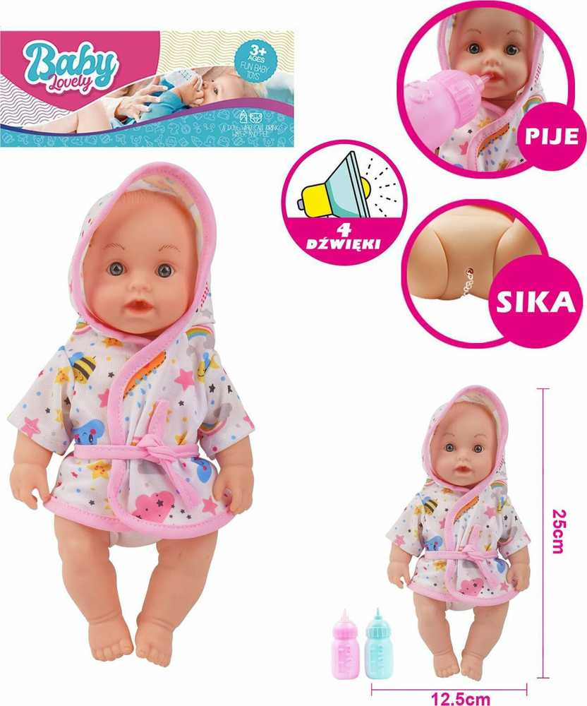 Trifox Lėlė pijąca/sikająca su głosem HW22131287 73406