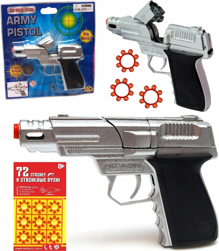 Trifox Pistolet na spłonkę metalowy A-0284 26627