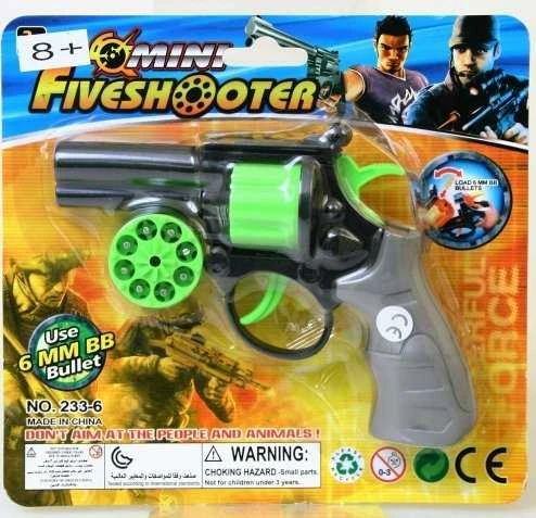 Trifox Pistolet na kapiszony ir kulki MIX