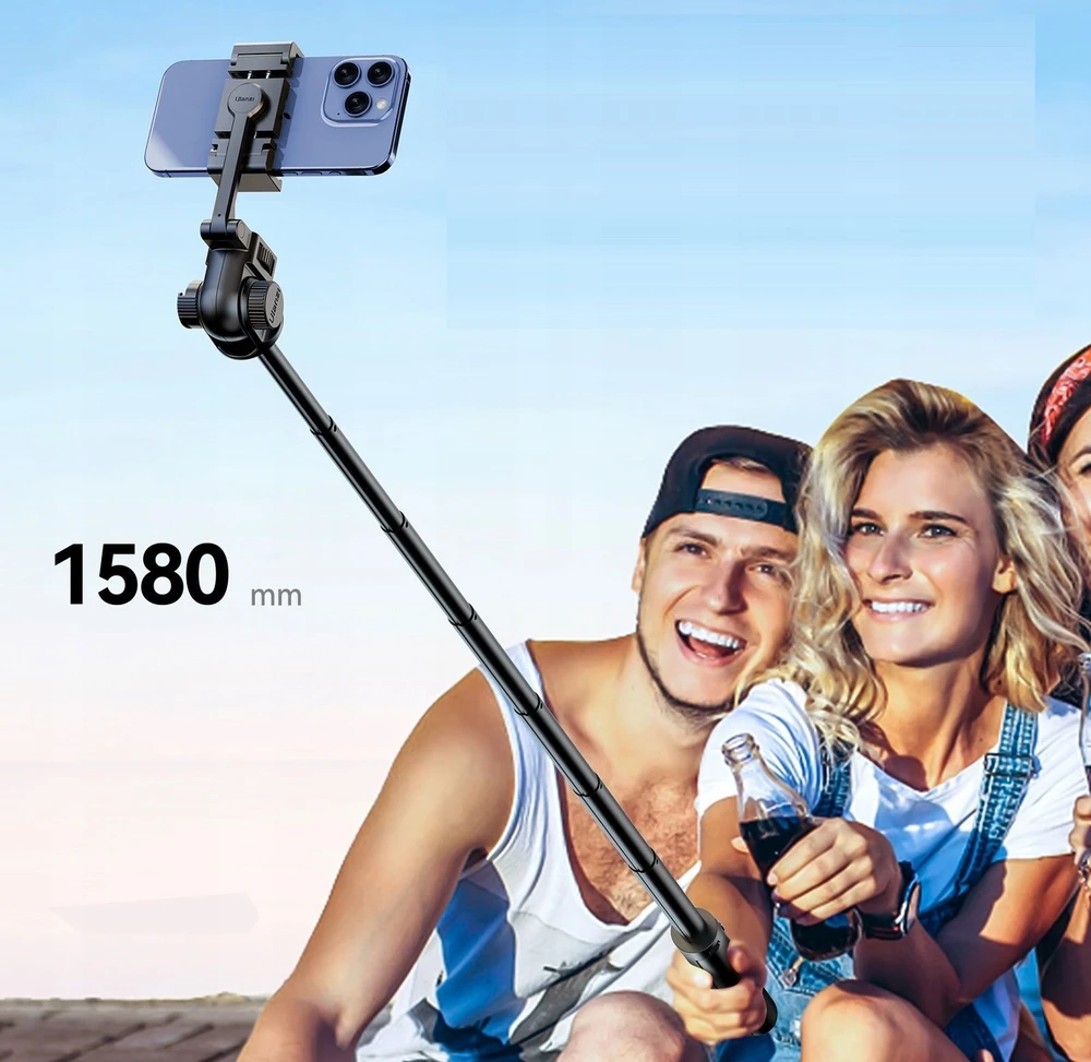 Statyw Monopod Kijek Selfie Pilot 1/4 Iso 2x Laikiklis Na Telefonas / Ulanzi Mt-70